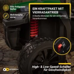 Elektroauto A730 UTV In Schwarz -Kinderspielzeug actionbikes motors elektroauto a730 utv in schwarz 3