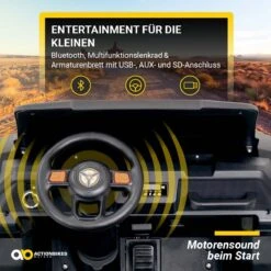 Elektroauto A730 UTV In Schwarz -Kinderspielzeug actionbikes motors elektroauto a730 utv in schwarz 4