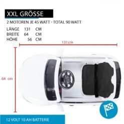 Kinderspielzeug -Kinderspielzeug actionbikes motors elektroauto audi q7 4l in weiss 1