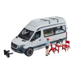 Bruder Sprinter Mercedes Benz Camper Mit Fahrer In Weiß