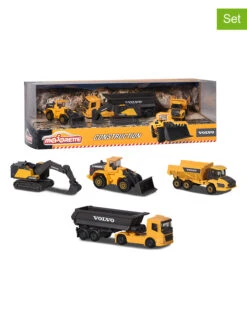 Dickie 4tlg. Baustellenfahrzeuge-Set "Volvo" - Ab 3 Jahren
