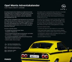 Adventskalender Opel Manta -Kinderspielzeug franzis adventskalender opel manta 3