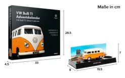 Franzis Adventskalender VW Bulli T1 Orange/weiß Ab 4 Jahren -Kinderspielzeug franzis franzis adventskalender vw bulli t1 orange weiss ab 4 jahren 6