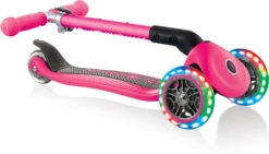 GLOBBER JUNIOR FOLDABLE LIGHTS Fuchsia Pink, Mit Leuchtrollen -Kinderspielzeug globber junior foldable lights fuchsia pink mit leuchtrollen 8