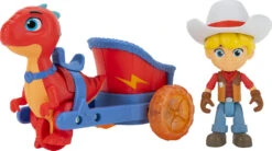 JAZWARES Dino Ranch Fahrzeug Jon & Blitz' Streitwagen
