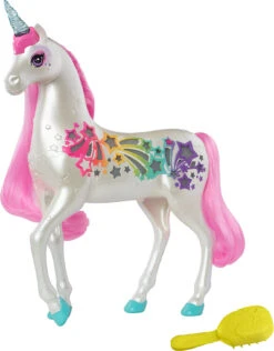 MATTEL Barbie Dreamtopia Regenbogen-Königreich Magisches Haarspiel Einhorn