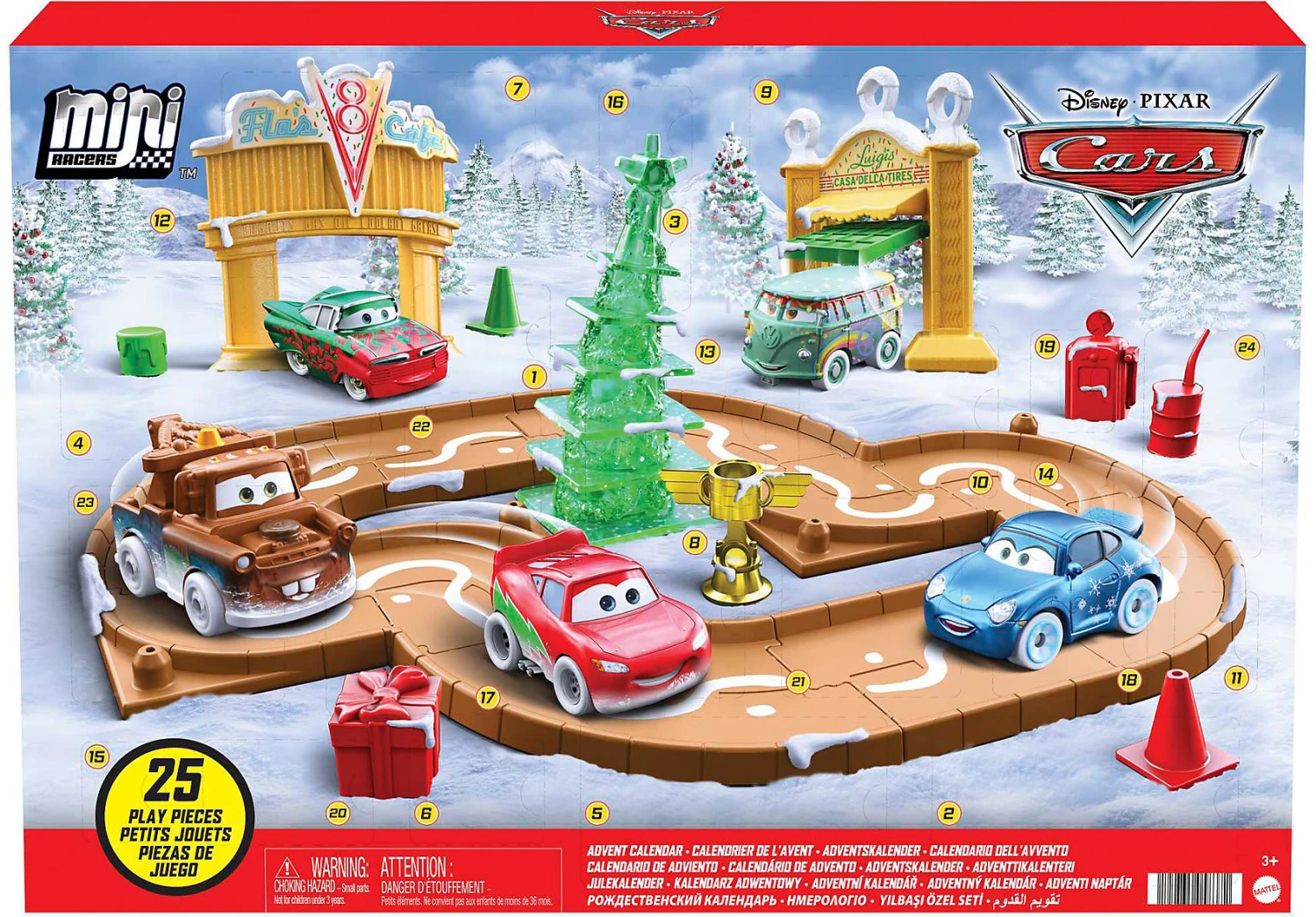 MATTEL Disney Pixar Cars Minis Advent Calendar 2022 1 MATTEL Disney Pixar Cars Minis Advent Calendar 2022