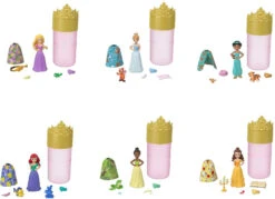 MATTEL Disney-Prinzessin Color Reveal-Puppen Mit 6 Überraschungen, Freundschaft-Se...