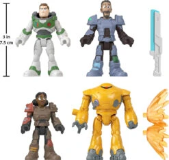 MATTEL Imaginext Jr. ZAP Patrol Multipack Von Disney Und Pixar Lightyear -Kinderspielzeug mattel imaginext jr zap patrol multipack von disney und pixar lightyear 4