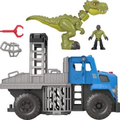 MATTEL Imaginext Jurassic World Dino & Transporter, Dinosaurier Spielzeug