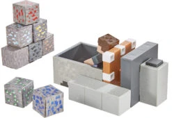 MATTEL Minecraft Minecart Mayhem Spielset Mit Steve-Figur Und Zubehör -Kinderspielzeug mattel minecraft minecart mayhem spielset mit steve figur und zubehor 3