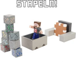 MATTEL Minecraft Minecart Mayhem Spielset Mit Steve-Figur Und Zubehör -Kinderspielzeug mattel minecraft minecart mayhem spielset mit steve figur und zubehor 6