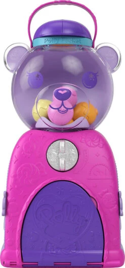 MATTEL Polly Pocket Bärchen-Kaugummiautomat Spielset -Kinderspielzeug mattel polly pocket barchen kaugummiautomat spielset 2
