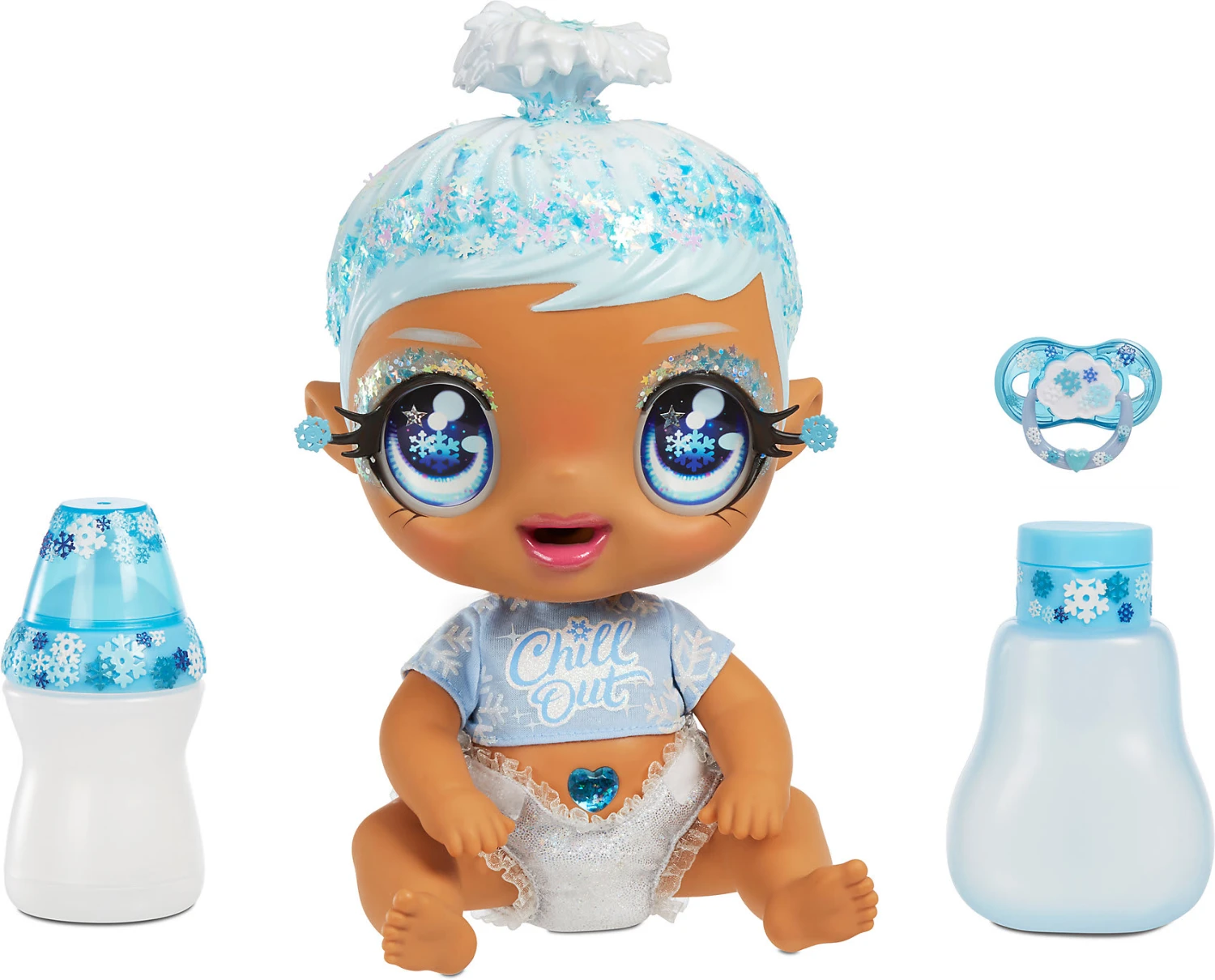 MGA Glitter Babyz Doll - January Snowflake (Light Blue/Snowflake) 2 MGA Glitter Babyz Doll - January Snowflake (Light Blue/Snowflake) – Bild 2