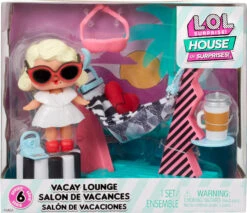 MGA L.O.L. Furniture Playset With Doll - Leading Baby + Vacay Lounge