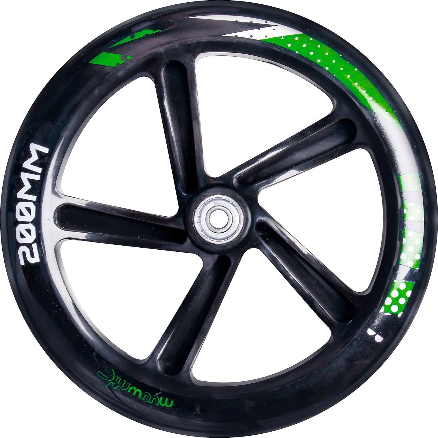 Aluminium Scooter 200 Mm Schwarz-Grün-Gelb 4 Aluminium Scooter 200 Mm Schwarz-Grün-Gelb – Bild 4