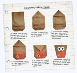 Adventskalender Eulen - Vorgestanzt - Rot (Plus Mützen Zugabe Zum Aufkleben... -Kinderspielzeug papierdrachen adventskalender eulen vorgestanzt rot plus mutzen zugabe zum aufkleben 2