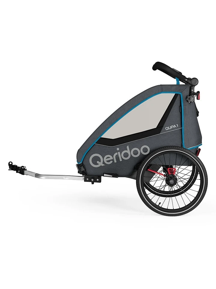 3in1-Fahrradanhänger "QUP1" In Anthrazit/ Blau 2 3in1-Fahrradanhänger "QUP1" In Anthrazit/ Blau – Bild 2