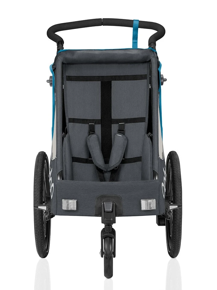 3in1-Fahrradanhänger "QUP1" In Anthrazit/ Blau 3 3in1-Fahrradanhänger "QUP1" In Anthrazit/ Blau – Bild 3