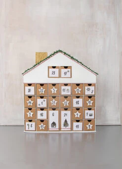 Pappmaché Adventskalender-Haus, 36 X 6,5 X 40 Cm -Kinderspielzeug rayher pappmache adventskalender haus 36 x 6 5 x 40 cm 2