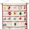 Adventskalender "Christmas" In Creme/ Bunt - (L)75 X (B)65 Cm
