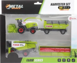 Toi Toys METAL Set Landwirtschaft Maschin Mt Anhänger -2St