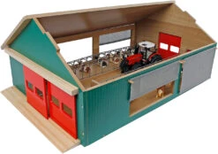 Kids Globe 610250 - Stall Mit Beweglichen Elementen Aus Holz, Maßstab...